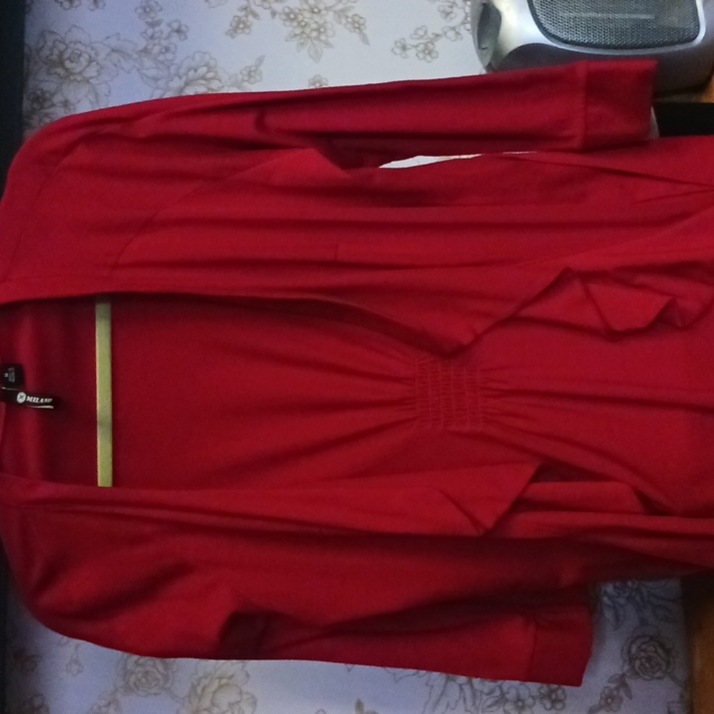 Milano Vibrant Red Cardigan